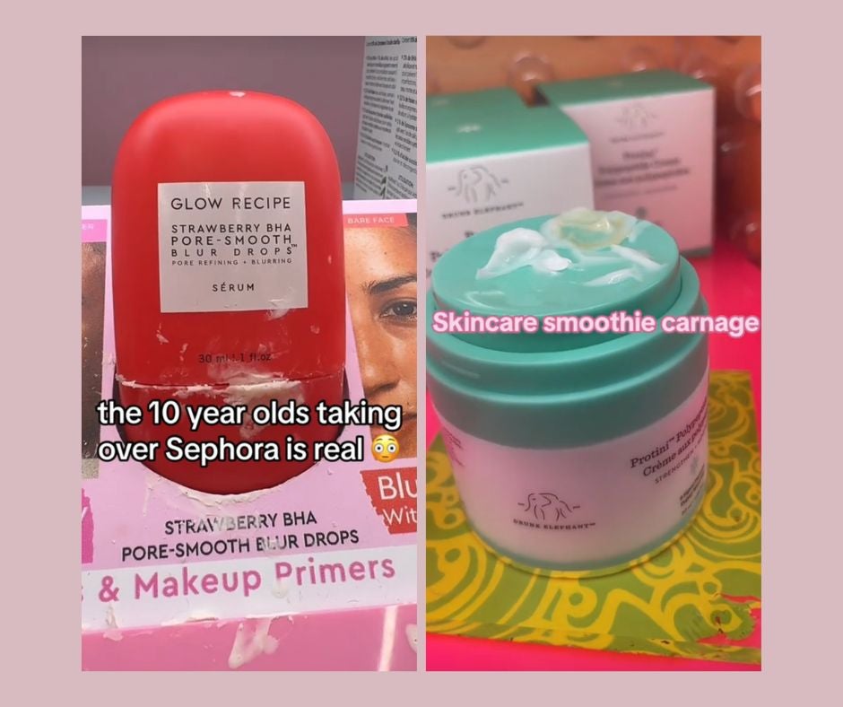 The trend towards young children using multiple skincare products is worrying, particularly when they contain ingredients designed for older or ageing skin