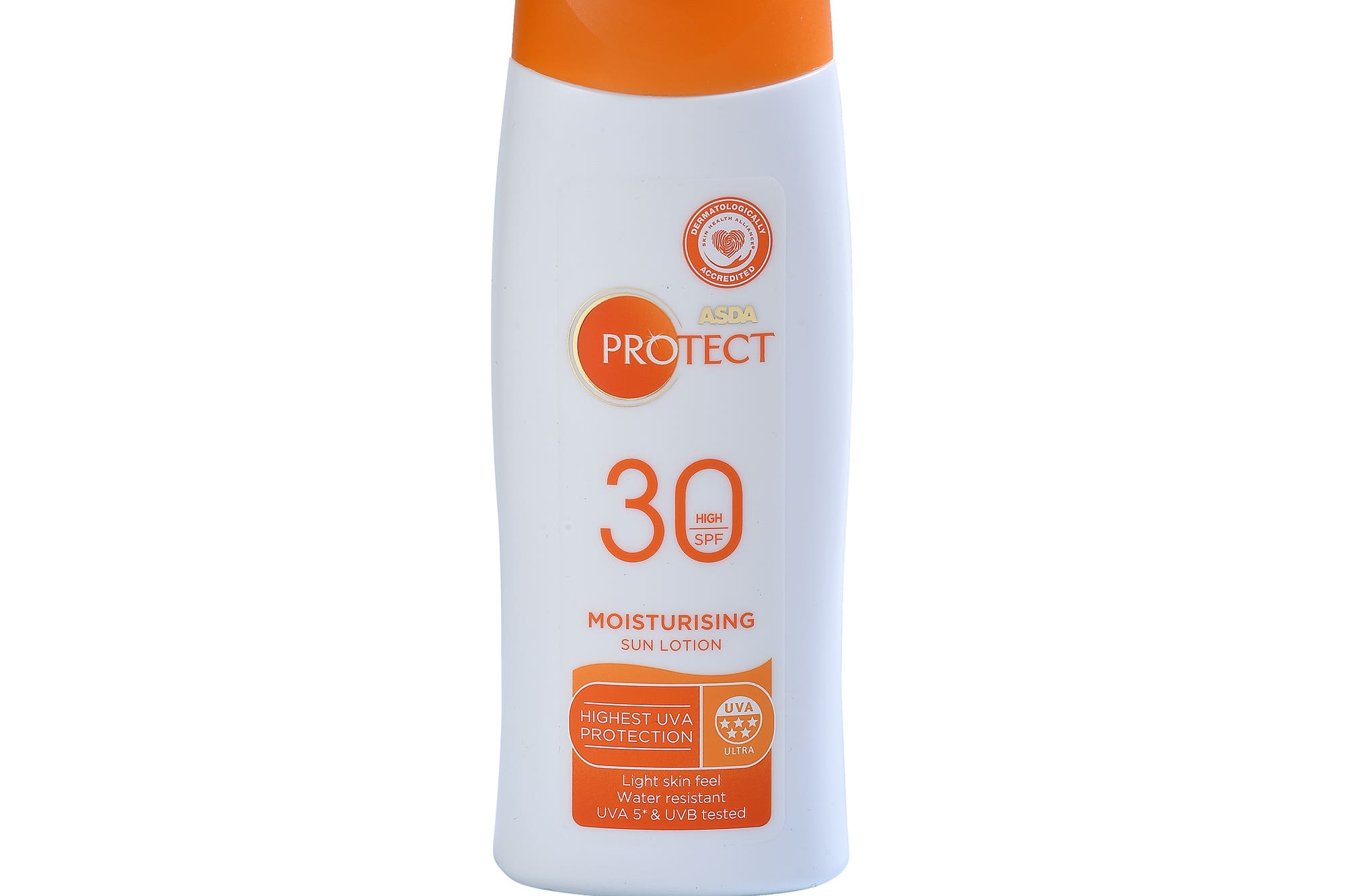 Asda Protect Moisturising Sun Lotion SPF 30 High, which failed the annual Which? sunscreen testing