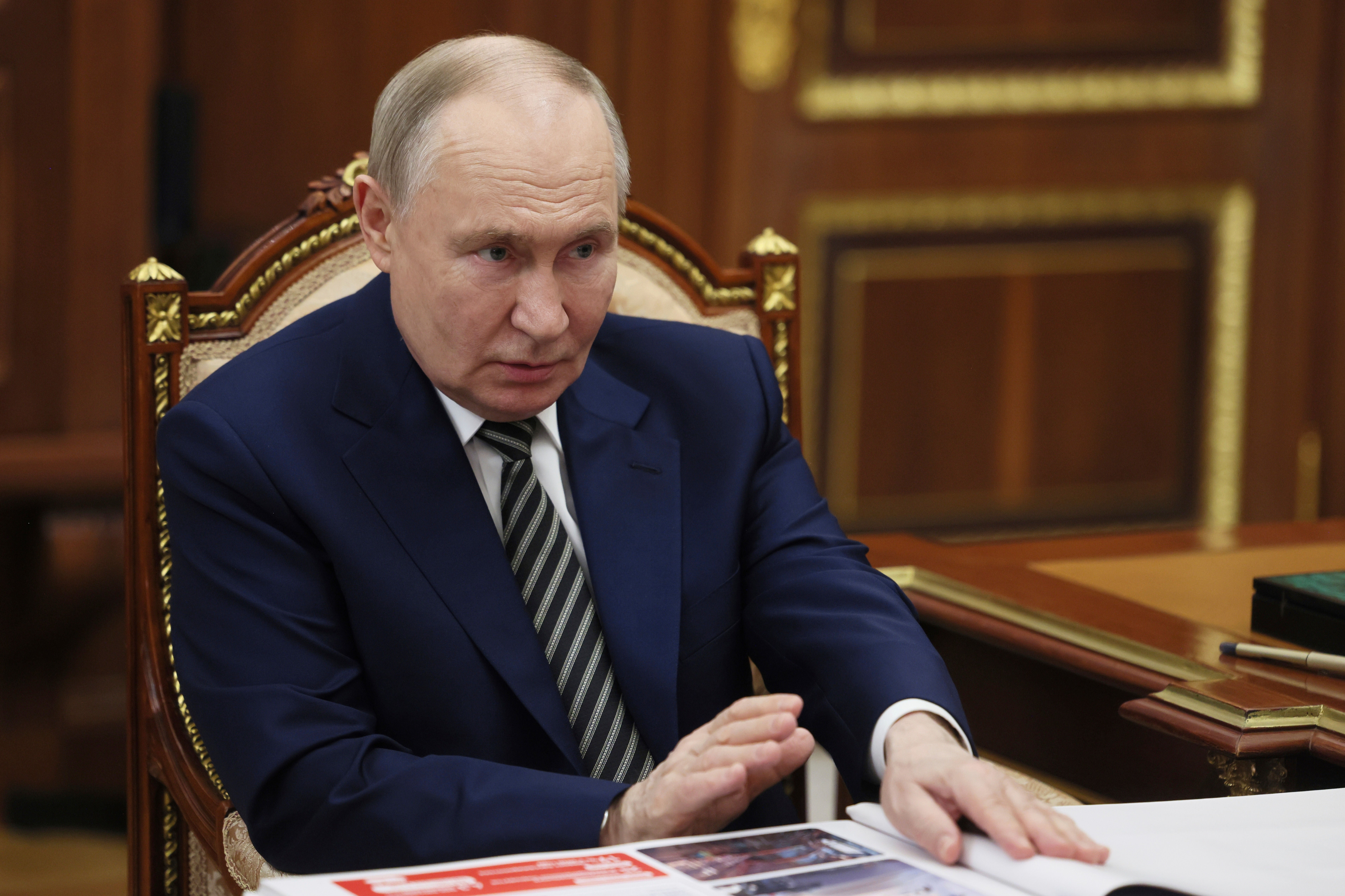 Moscow says Vladimir Putin is waiting to study the details of the ceasefire