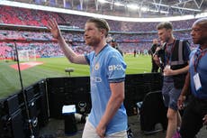 Kevin De Bruyne ‘probably won’t’ play for Manchester City at Club World Cup