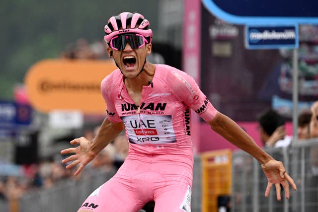 <p>It was a first career Grand Tour stage win for Isaac del Toro</p>