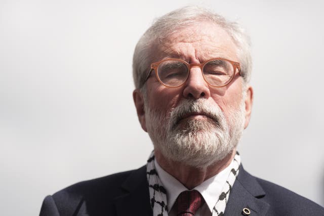 Former Sinn Fein president Gerry Adams outside the High Court in Dublin (Brian Lawless/PA)